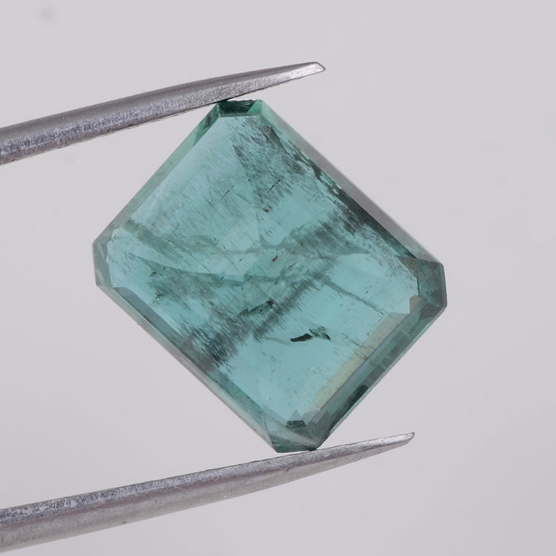 1 pcs Emerald  - 4.03 ct - Octagon - Green - Transparent