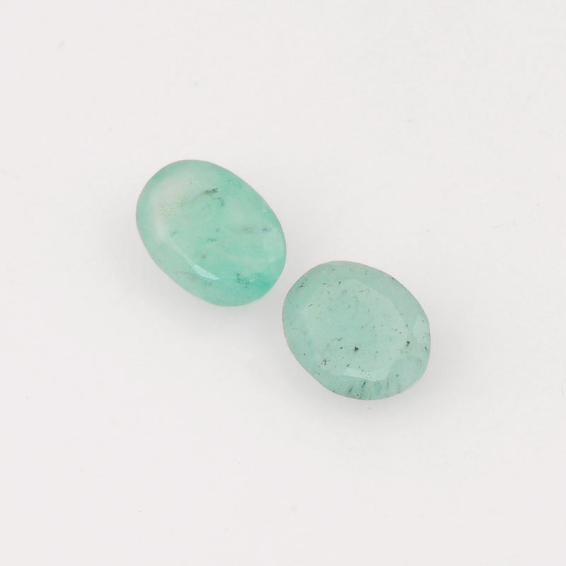 Oval Green Color Emerald Gemstone 1.6 Carat