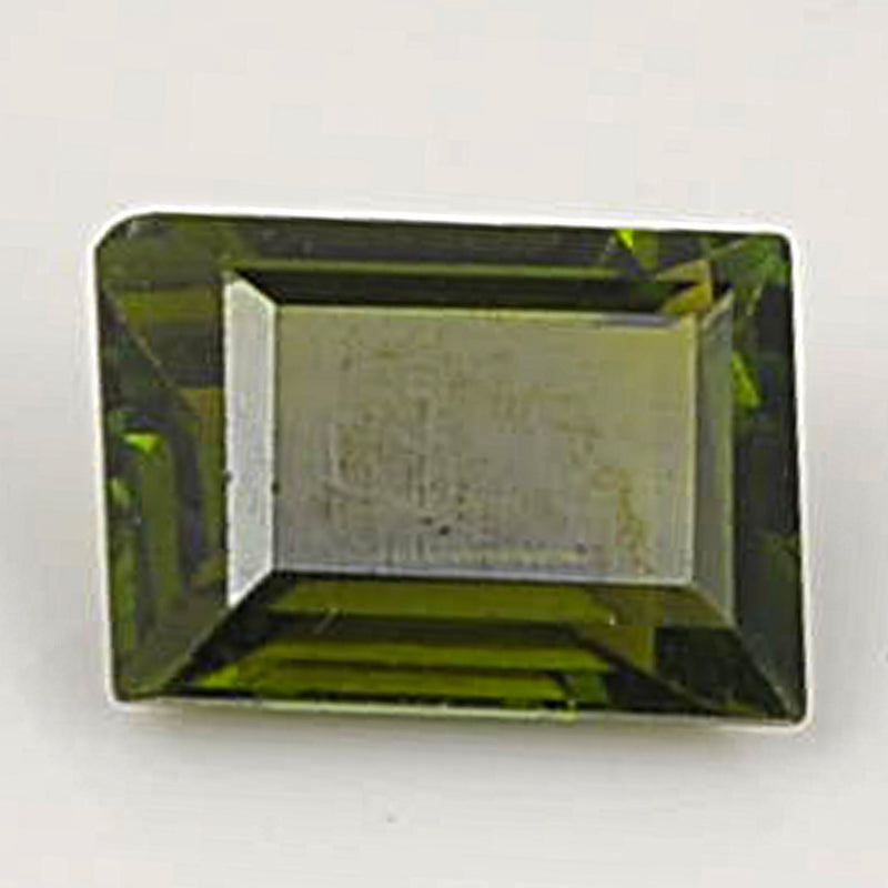 0.98 Carat Green Color Octagon Tourmaline Gemstone