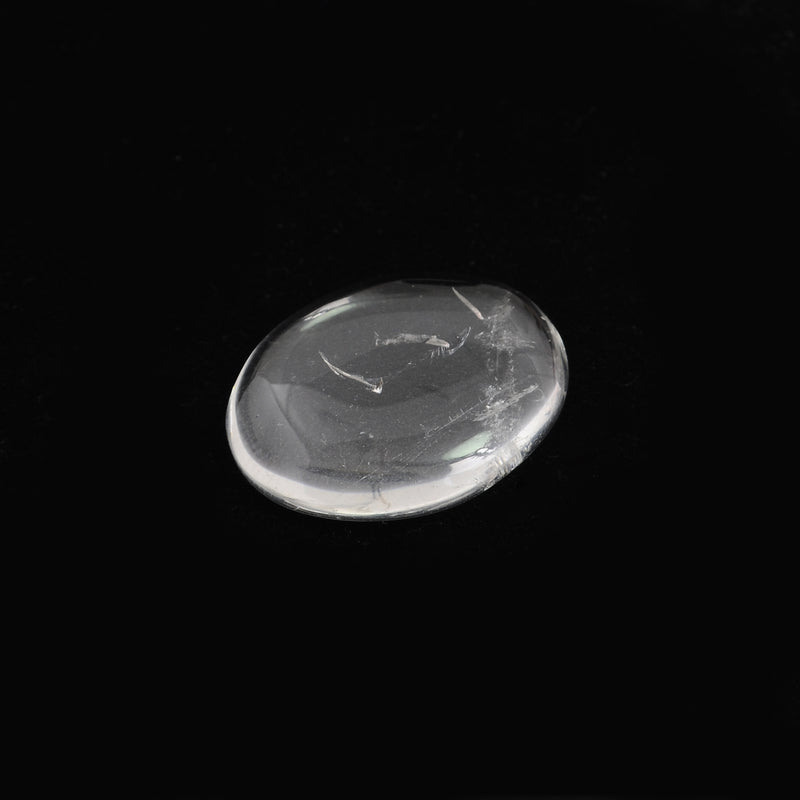 17.75 Carat White Color Oval Crystal Gemstone