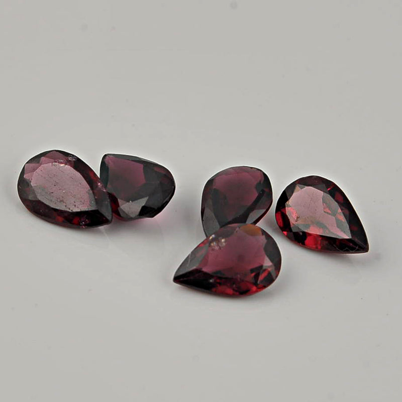 6.60 Carat Red Color Pear Garnet Gemstone