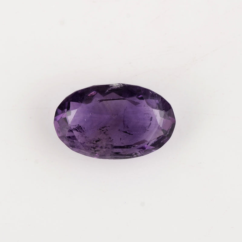 6.66 Carat Purple Color Oval Amethyst Gemstone