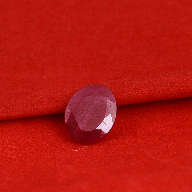2.12 Carat Red Color Oval Ruby Gemstone