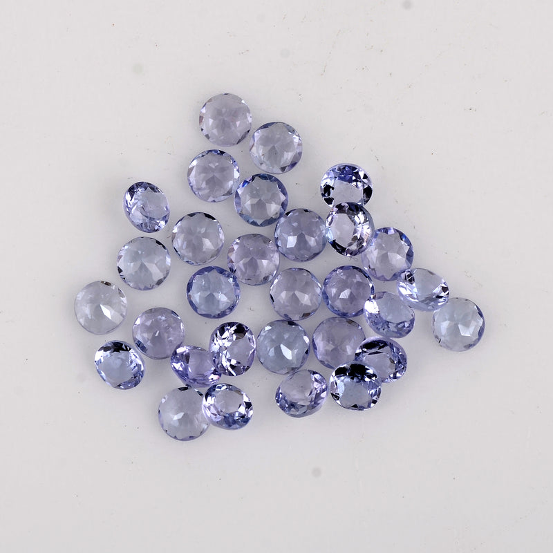 3.20 Carat Blue Color Round Tanzanite Gemstone
