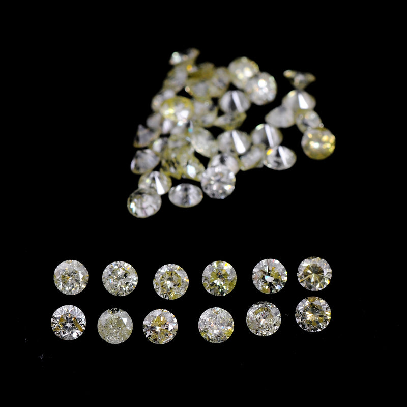 Round U - V, Light Yellow Color Diamond 3.80 Carat - AIG Certified
