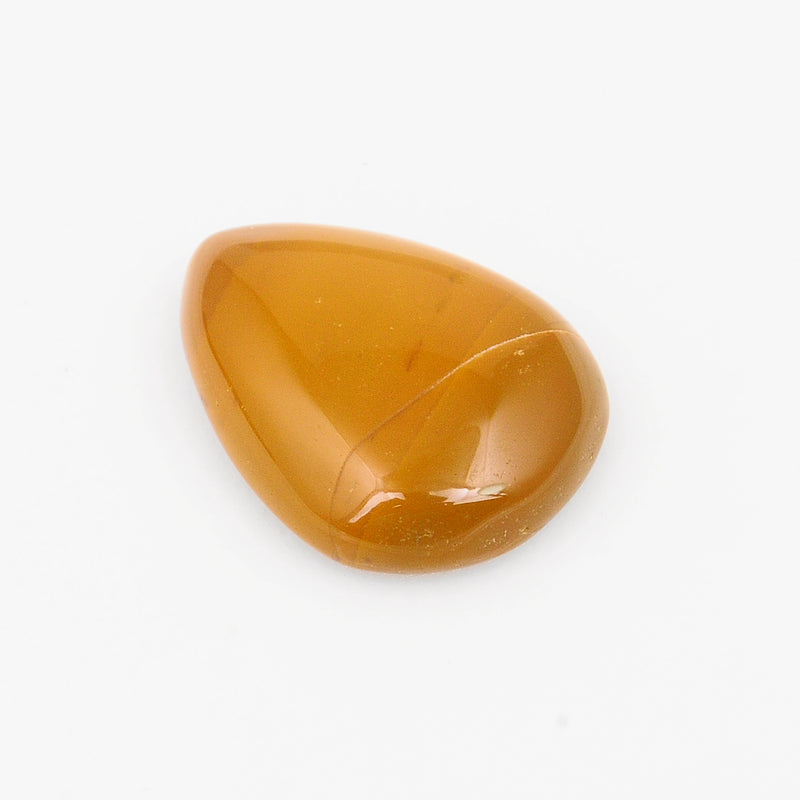 Pear Brown Color Jasper Gemstone 21.8 Carat