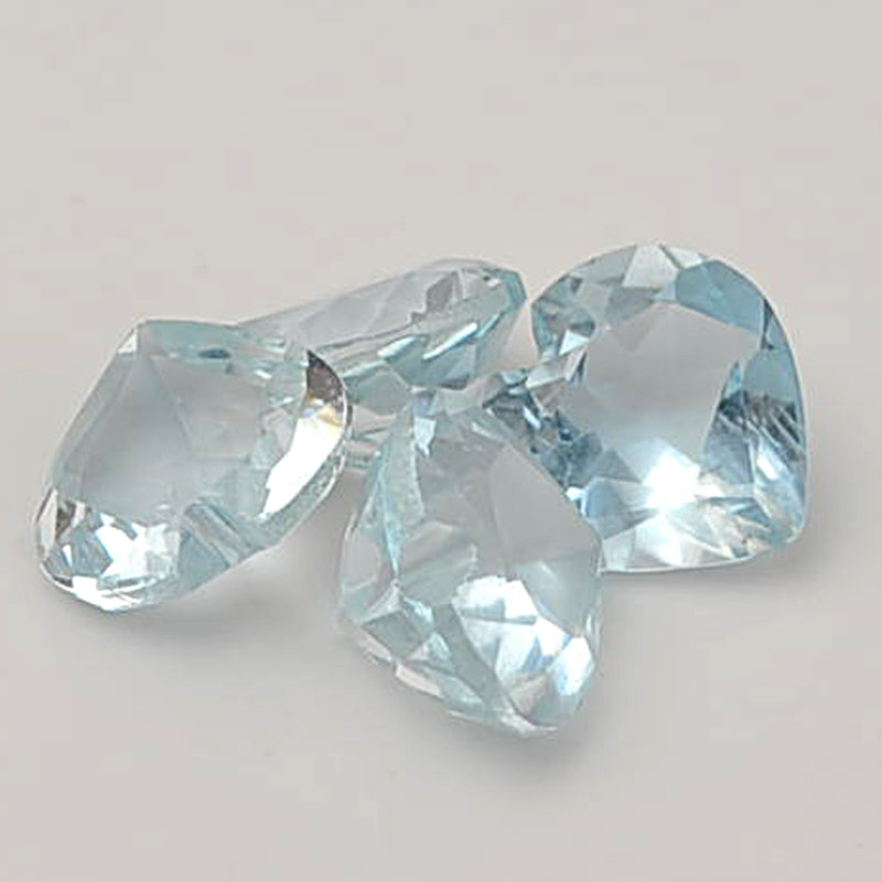 4.80 Carat Heart Blue Topaz Gemstone