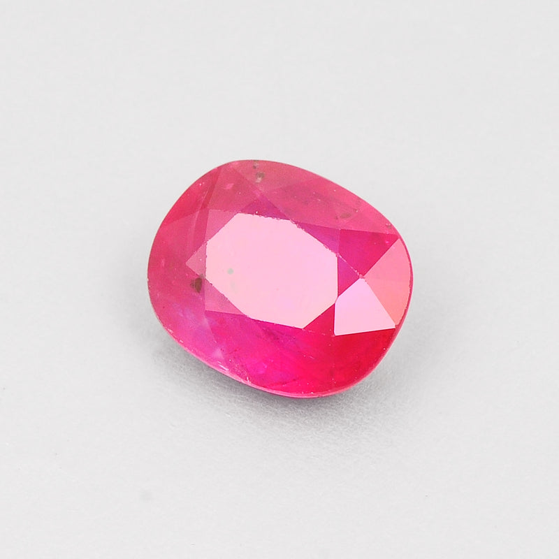 Oval Red Color Ruby Gemstone 3.84 Carat