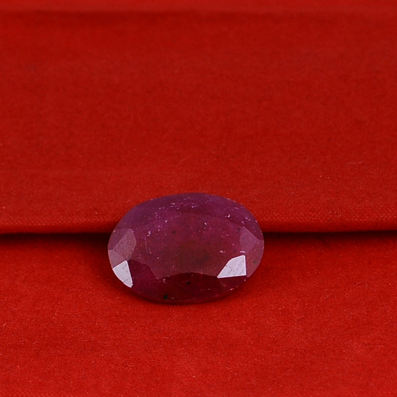 9.30 Carat Red Color Oval Ruby Gemstone