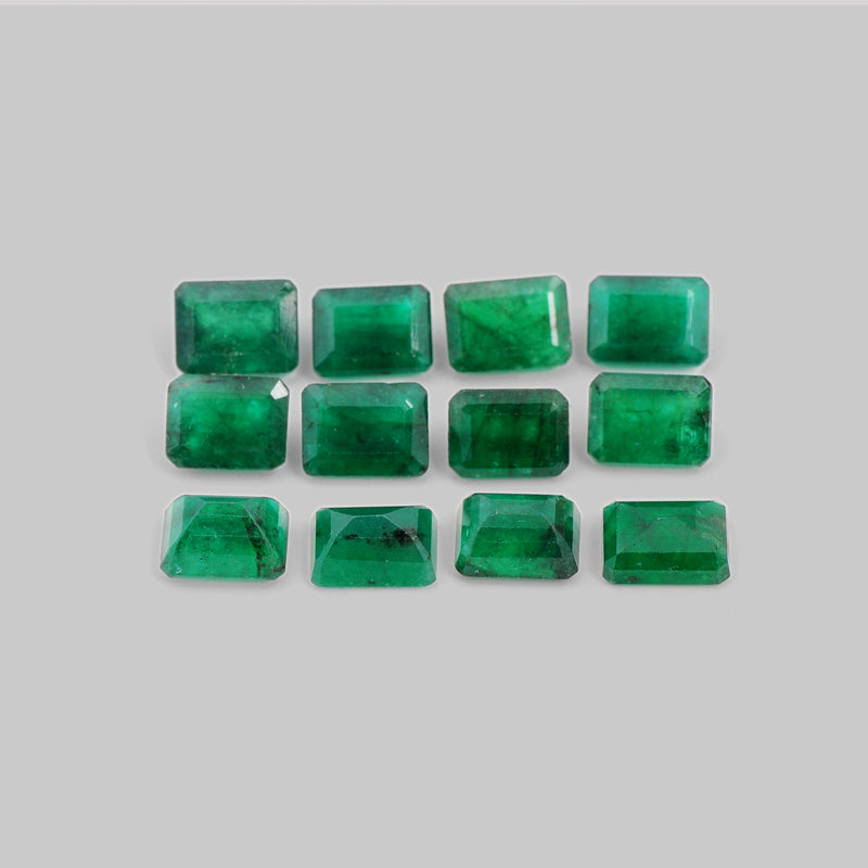 12 pcs Emerald  - 19.08 ct - Octagon - Green