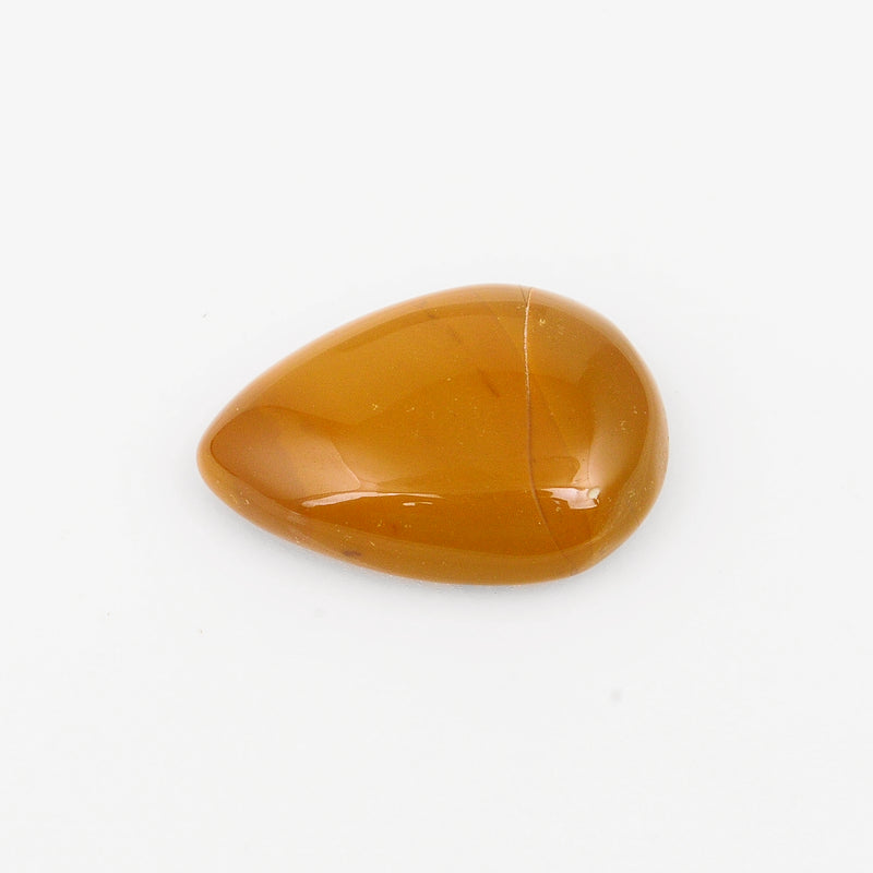 Pear Brown Color Jasper Gemstone 21.8 Carat