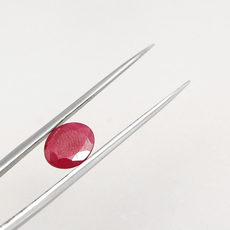 2.12 Carat Red Color Oval Ruby Gemstone
