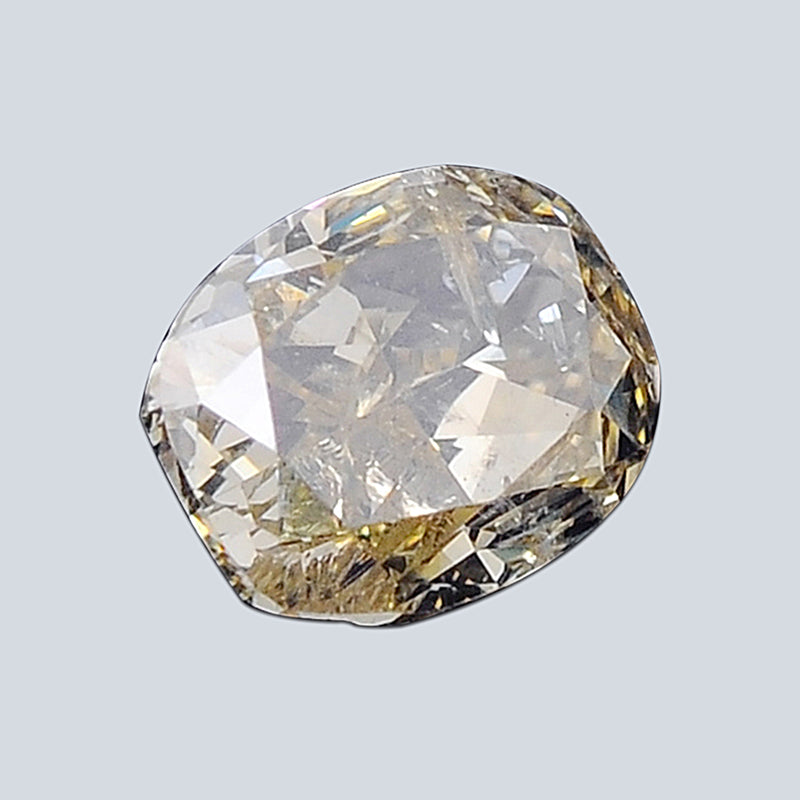 Cushion Fancy Brownish Yellow Color Diamond 0.32 Carat - ALGT Certified