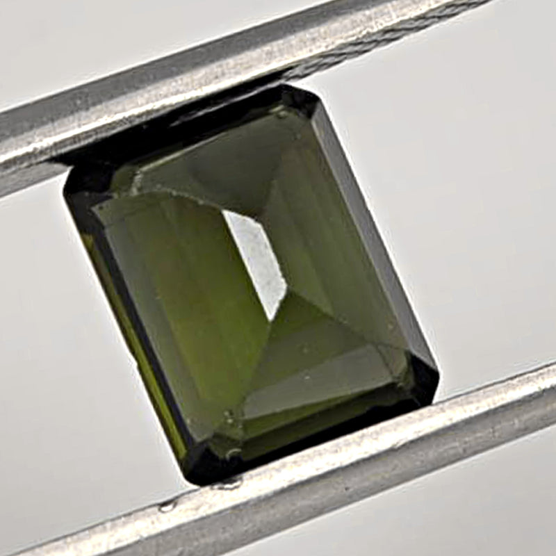 2.36 Carat Green Color Octagon Tourmaline Gemstone