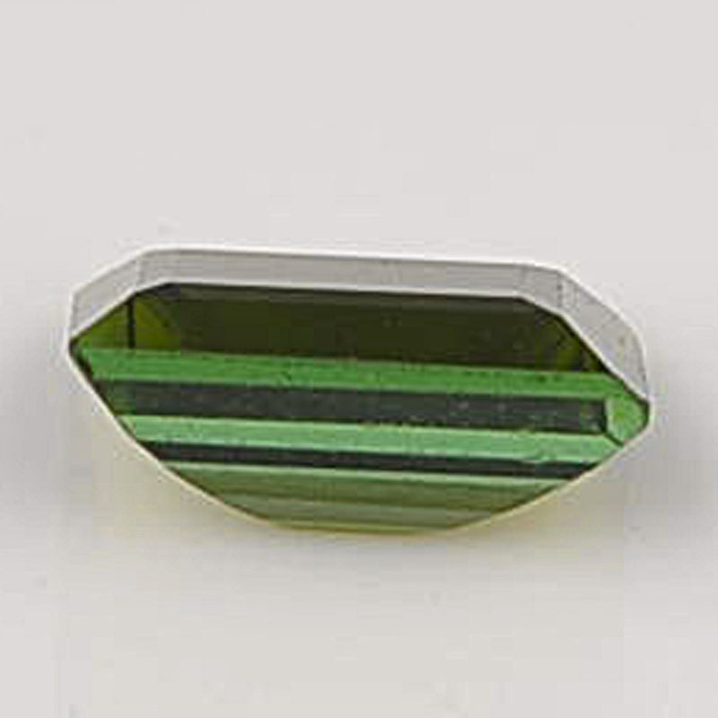0.98 Carat Green Color Octagon Tourmaline Gemstone